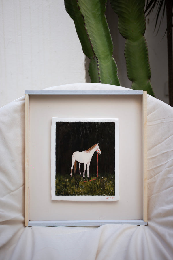 "BLACK HORSE" // CERAMIC-PAINTING