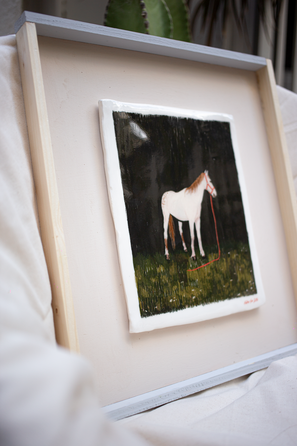 "BLACK HORSE" // CERAMIC-PAINTING