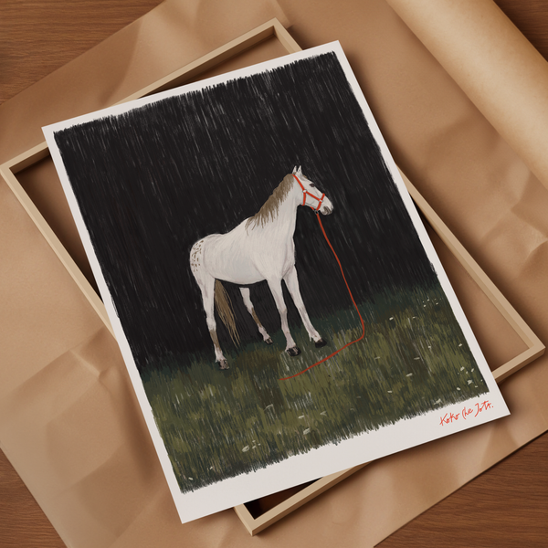 "BLACK HORSE" // FINE ART PRINT